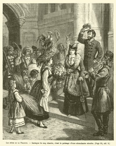 ポーランドのお祭り（彫刻 作： French School