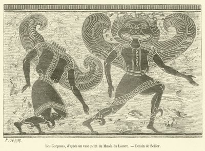 Les Gorgones（彫刻 作： French School