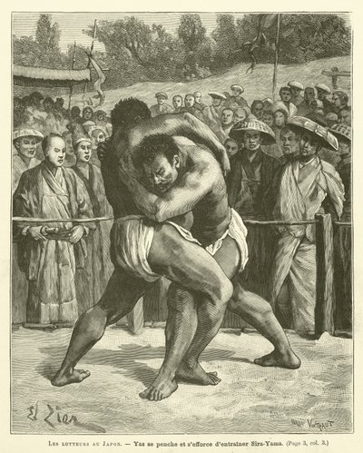 Wrestlers In Japan (彫金) 作： French School