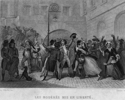 Les moderes mis en liberte -ティエールの「フランス革命」にて。19世紀 作： French School