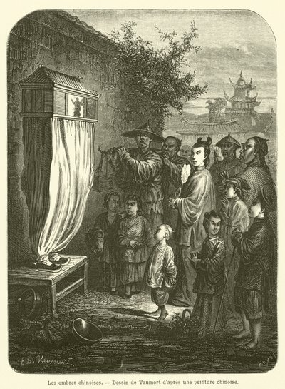 中国の影（彫刻 作： French School