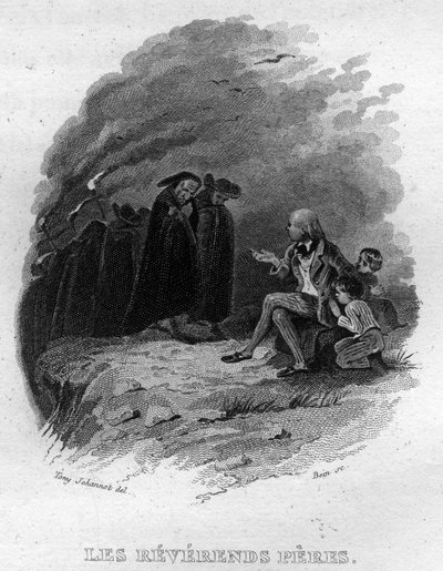 Les reverends peres フランスの詩人・作詞家であるピエール・ジャン・ド・ベランジェ（1780-1857）の『Oeuvres completes』（1834年）に収録されているベランジェのシャンソン。 作： French School