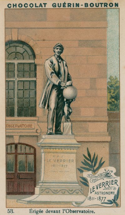 Leverrier、天文学者、1811-1877、天文台の前に建てられました 作： French School