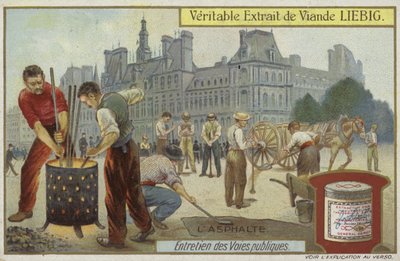 道路整備を特徴とするLiebigカード 作： French School