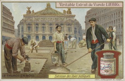 道路整備を特徴とするLiebigカード 作： French School