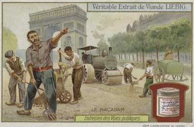 道路整備を特徴とするLiebigカード 作： French School