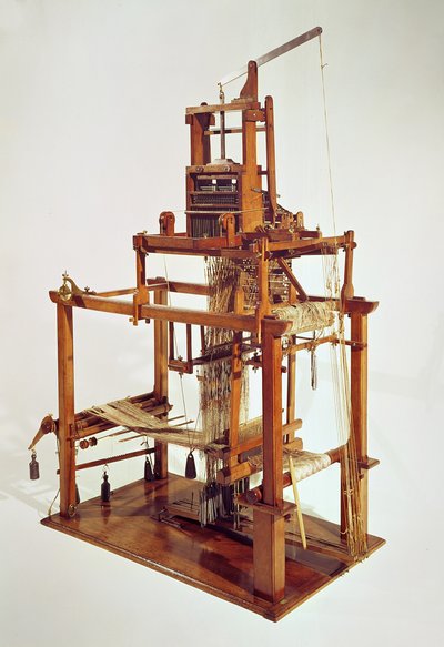 Joseph Marie Jacquard（1752-1834）がデザインした織機 作： French School