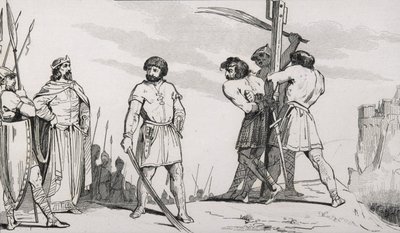 ボディヨン卿は、1840年に出版されたコラートの「フランスの歴史」による児童II（653-73）の増税について不満を述べた後にホイップされた 作： French School