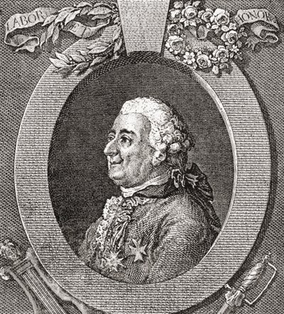 ルイエリザベスドゥラヴェルニュ、トレッサン伯、1705年-1783年。フランスの兵士、医師、科学者、中世主義者、作家。 Les Heures Libresから1908年に発行されました。 作： French School