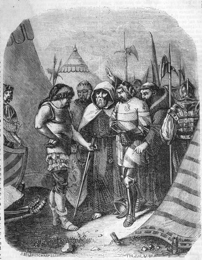 ルイ2世・ド・ラ・トレモイユ（ラ・トリムイユ）（1460-1525）。イギリスの将軍。狂乱戦争（1485-1488）。ラ・トレモイユはオルレアン公の共犯者の殺害を決める。 作： French School