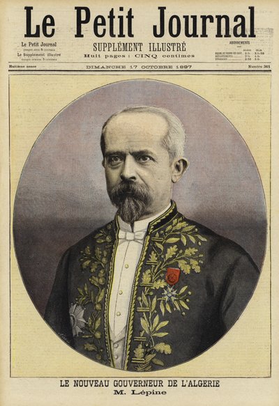 1897年、アルジェリアの新フランス総督、ルイ・レピーヌ 作： French School