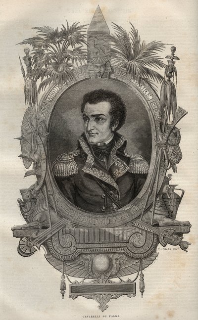 Louis Marie Maximilien de Caffarelli du Falga (1756-1799) フランス革命時のフランス人将軍 - - Maurice La Charestによる『新国民百科事典』の挿絵 - 1870年 - 。 作： French School