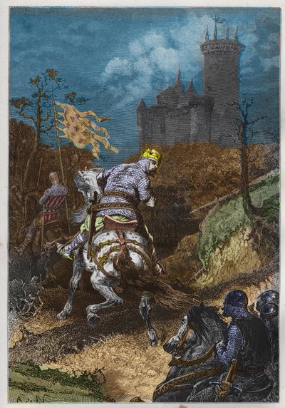 A. DE NEUVILLEによる遠征中のルイ6世（1081年～1137年） - L
