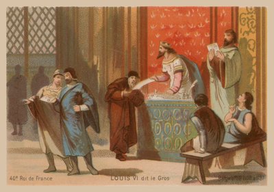 脂肪と呼ばれるフランスのルイ6世（1081-1137） 作： French School