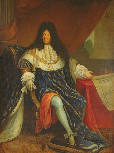 ルイ14世（1638〜1715年）、メゾンロワイヤルドゥサンシルの計画を開催 作： French School