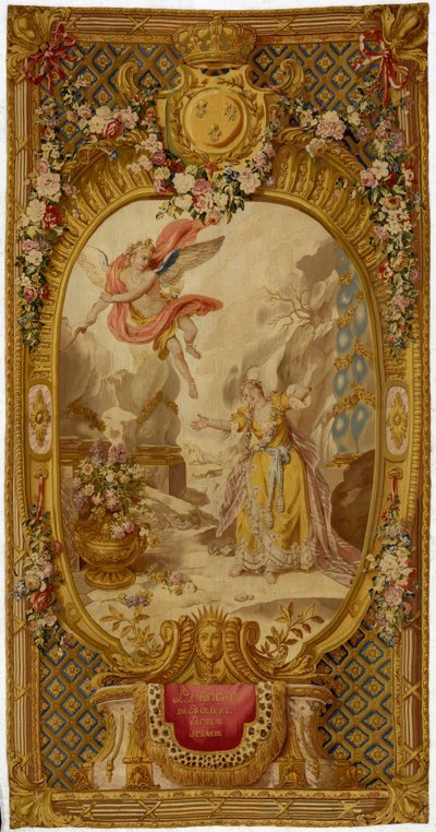 1761-64年の2度目の織りからのシリーズ「シーン・ド」オペラ、トラジェディとド・コメディのルイ15世のゴブランのタペストリー 作： French School