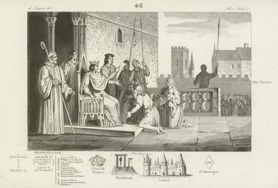 フランスのルイ十世が農奴を解放する、1315年 作： French School