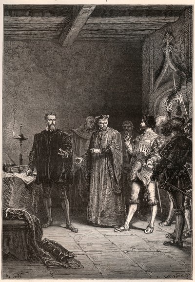 ルイ・ド・ベルカン（1485-1529）は、騎士であり人文主義者であり、宗教改革者であり、ジャン・ド・ラ・バール（1523-1533）によって解放されたパリの貴族である。 作： French School
