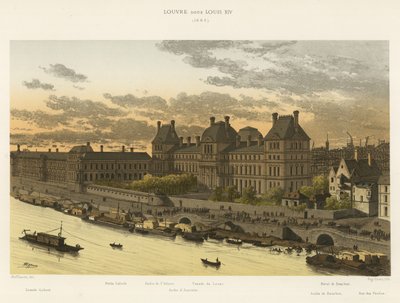 ルイ14世のルーヴル美術館、1663年 作： French School