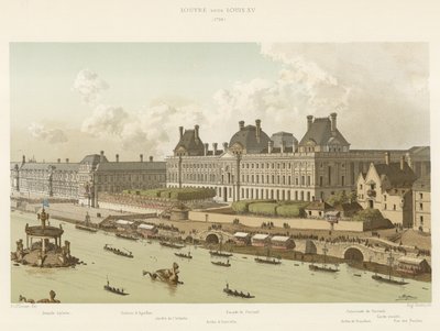 ルイ15世のルーヴル、1739 作： French School