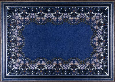 花柄の下部ブックカバー、1886年 作： French School