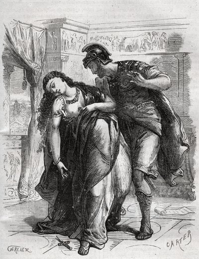 ルクレイスの死ルクレイス（ルクレツィア、ルクレティア、紀元前6世紀のローマの女性）は、従兄弟のセクストゥス・タルクイン（超人タルクインの息子）による暴力の犠牲となった。彼女は夫であるLucius Tarquinius Collatinusの前で自殺し、Ta 作： French School