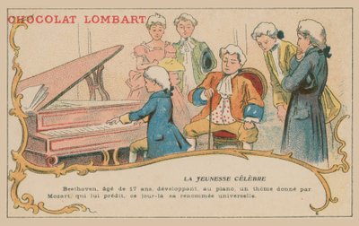 17歳でピアノを弾くルートヴィヒヴァンベートーベン 作： French School