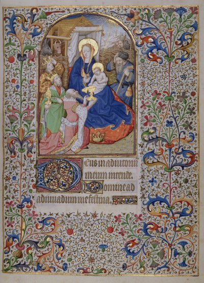 MS.McClean.81.f68r マギの崇拝、フレンチ ホラエ 作： French School