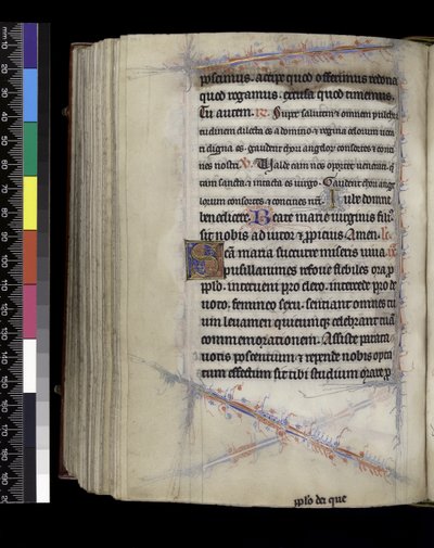 MS 300 f.189v、早課、フランスのイザベラの詩篇と時間、パリ、c.1265-70 作： French School