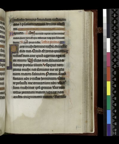 MS 300 f.251r、パリのイザベラ・オブ・フランスの『詩篇と時祷』より、1265年から70年頃（羊皮紙にペンとインクとテンペラ 作： French School