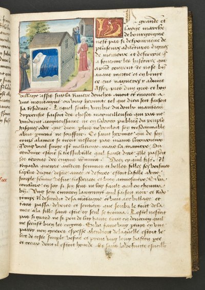 MS Hunter 252 030r Hundred News Newsのページ、c.1461-62 作： French School