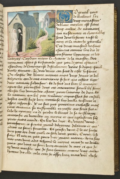 MS Hunter 252 033r Hundred News Newsのページ、c.1461-62 作： French School