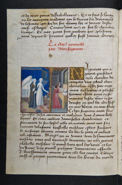 MS Hunter 252 036v Hundred News News、c.1461-62のページ 作： French School