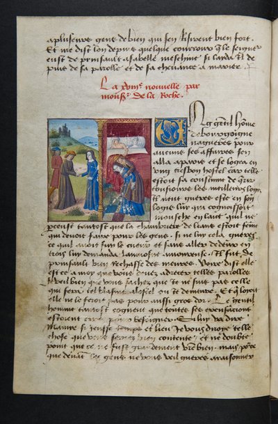MS Hunter 252 038v Hundred News News、c.1461-62のページ 作： French School