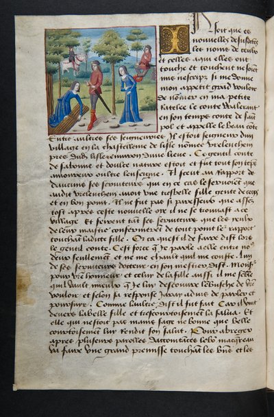 MS Hunter 252 051v Hundred News News、c.1461-62のページ 作： French School
