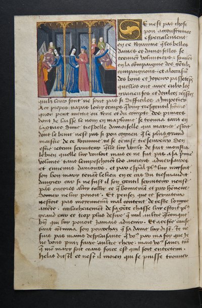 MSハンター252 062vページ、ハンドレッドニュースニュース、c.1461-62 作： French School