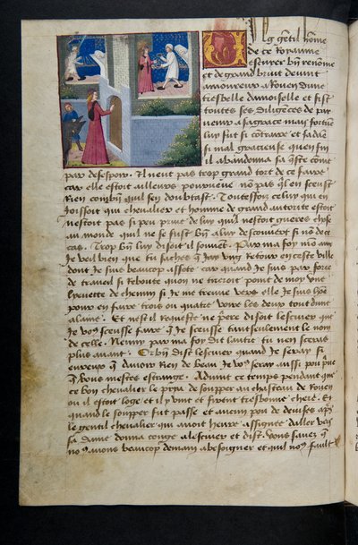 MS Hunter 252 072v Hundred News Newsのページ、c.1461-62 作： French School
