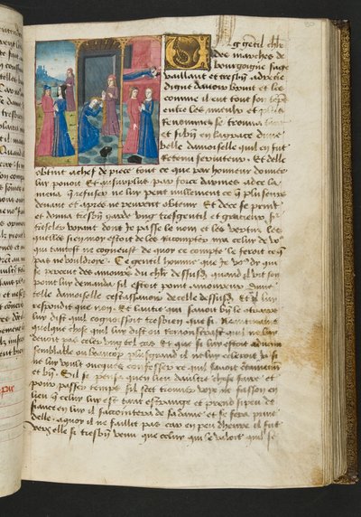 MS Hunter 252 080r Page from Hundred News News、c.1461-62 作： French School