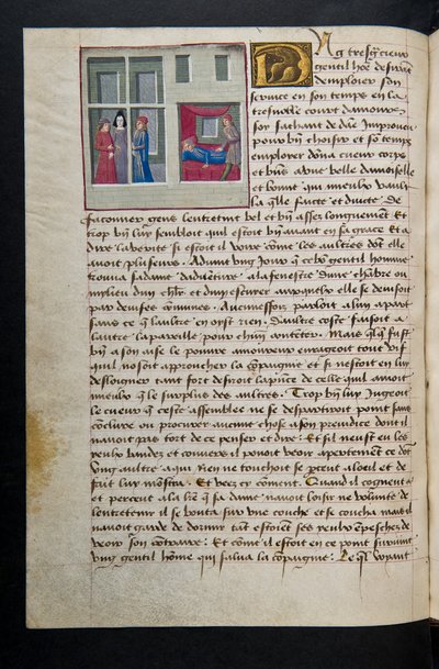 MS Hunter 252 089v Hundred News News、c.1461-62のページ 作： French School