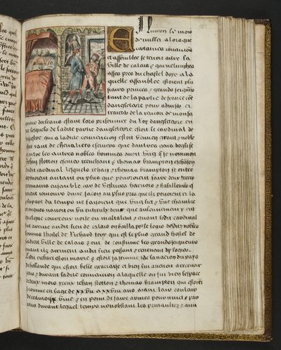 MS Hunter 252 137r Hundred News News、c.1461-62のページ 作： French School