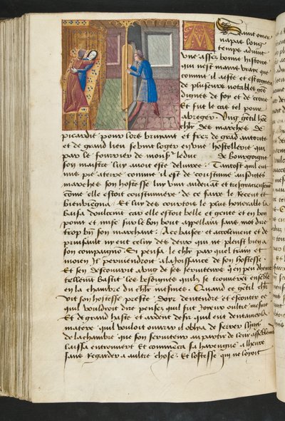 MS Hunter 252 154v Hundred News News、c.1461-62のページ 作： French School