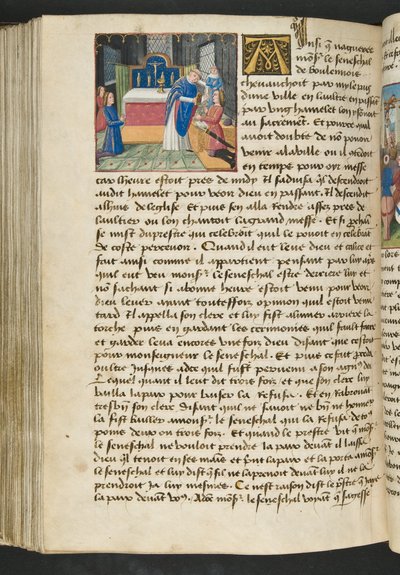MSハンター252 160vページ、ハンドレッドニュースニュース、c.1461-62 作： French School