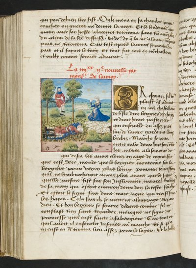MSハンター252 172vページ、ハンドレッドニュースニュース、c.1461-62 作： French School