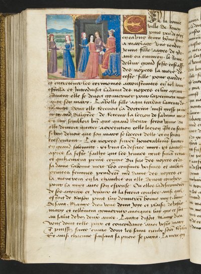 MSハンター252 177vページ、ハンドレッドニュースニュース、c.1461-62 作： French School