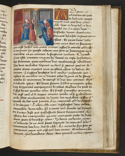 MS Hunter 252 180r Page from Hundred News News、c.1461-62 作： French School
