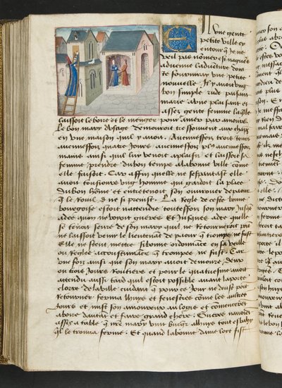 MS Hunter 252 181v、ハンドレッドニュースニュースのページ、1461-62年 作： French School