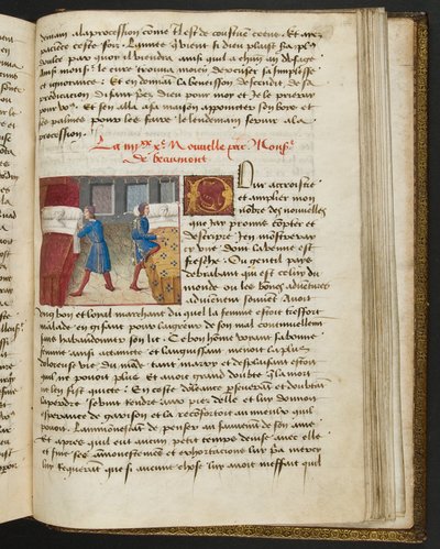 MS Hunter 252 184r Hundred News News、c.1461-62のページ 作： French School