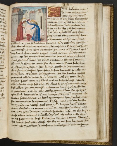 MS Hunter 252 186r Hundred News News、c.1461-62のページ 作： French School