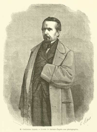 Guillaume Lejean氏（彫刻）。 作： French School