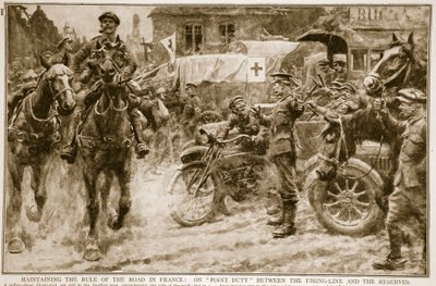フランスの道路規則の維持：発砲ラインと予備力の間の義務、1914-19 作： French School